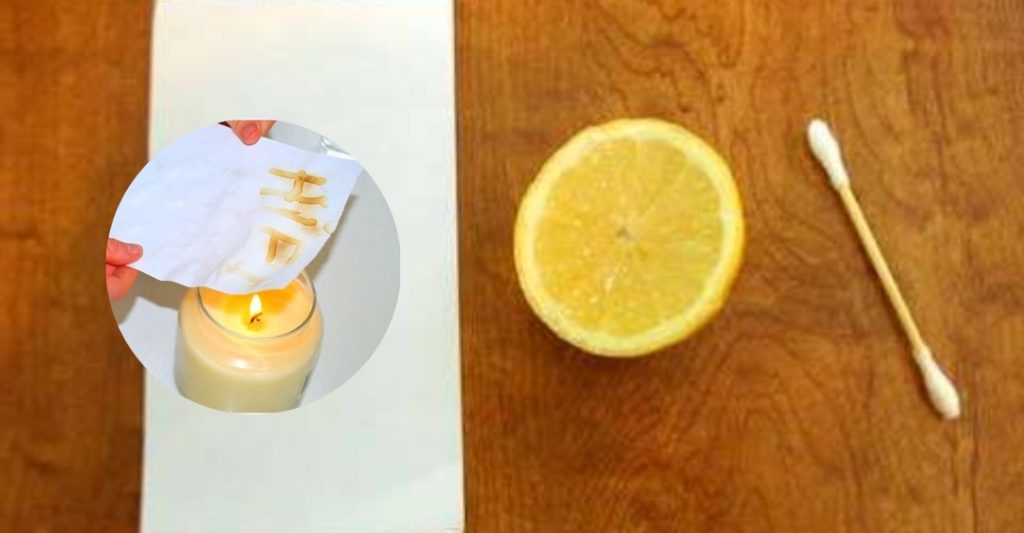 Thí Nghiệm Viết Chữ Bí Mật Trên Giấy